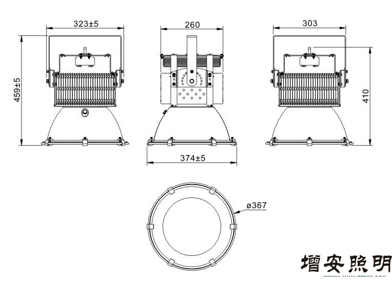 高檔高端SWK205-100w高效LED工礦燈，LED工廠燈廠家直銷，LED節能燈體育場館